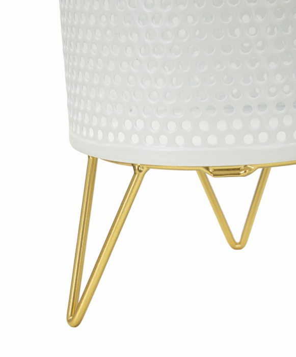 Suporturi Ghivece Alb si Auriu CreativDeco - Accente Subtile pentru Decoruri Moderne [4]