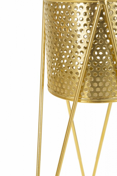 Suporturi Ghivece Aurii CreativDeco - Design Sofisticat pentru Interior [4]