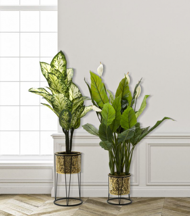 Suporturi Ghivece Aurii CreativDeco - Transformare Plante in Puncte de Atractie [5]
