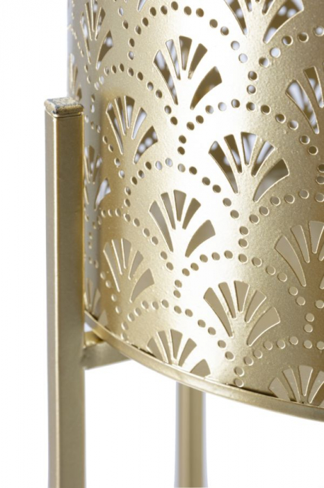 Suporturi ghivece aurii perforate CreativDeco [5]