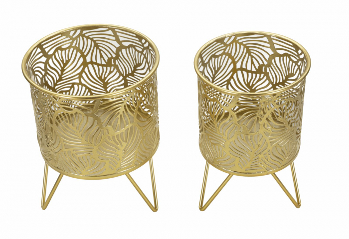 Set Suporturi Ghivece Aurii CreativDeco - Accente Elegante pentru Decor Modern [2]