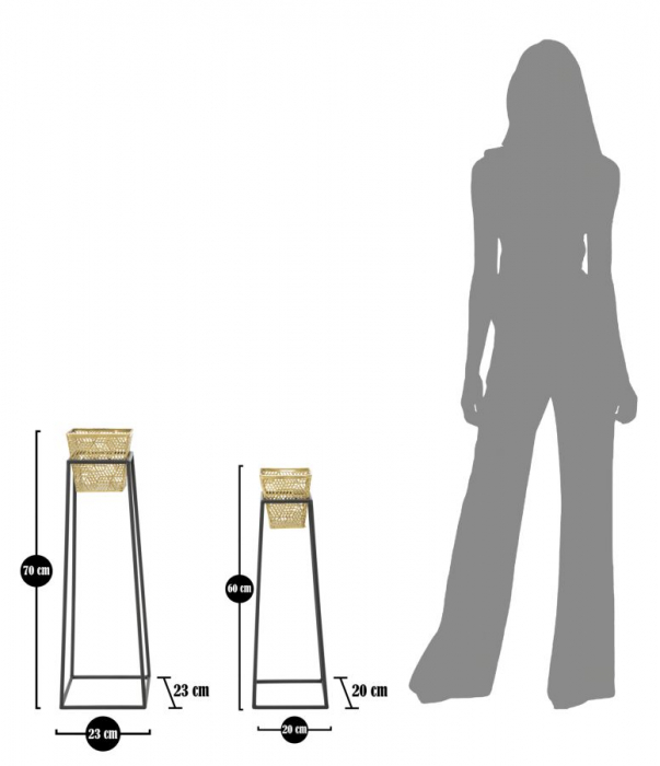 Set Suporturi Ghivece Moderne CreativDeco - Accente Sofisticate pentru Casa [6]