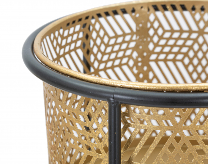 Set 2 Suporturi flori negru auriu Exy | creativdeco [4]