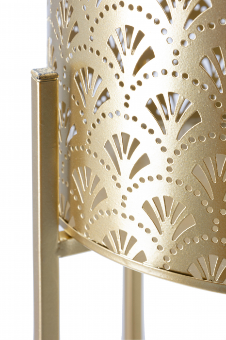 Set 2 Suporturi flori Glovy, metal/auriu [5]