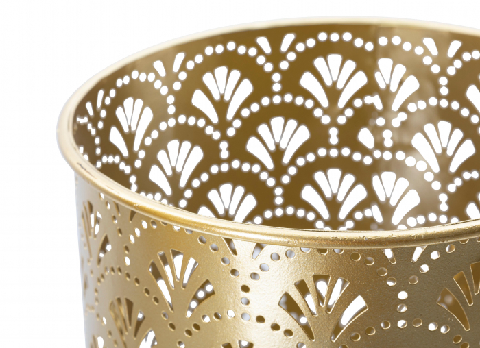 Set 2 Suporturi flori Glovy, metal/auriu [4]