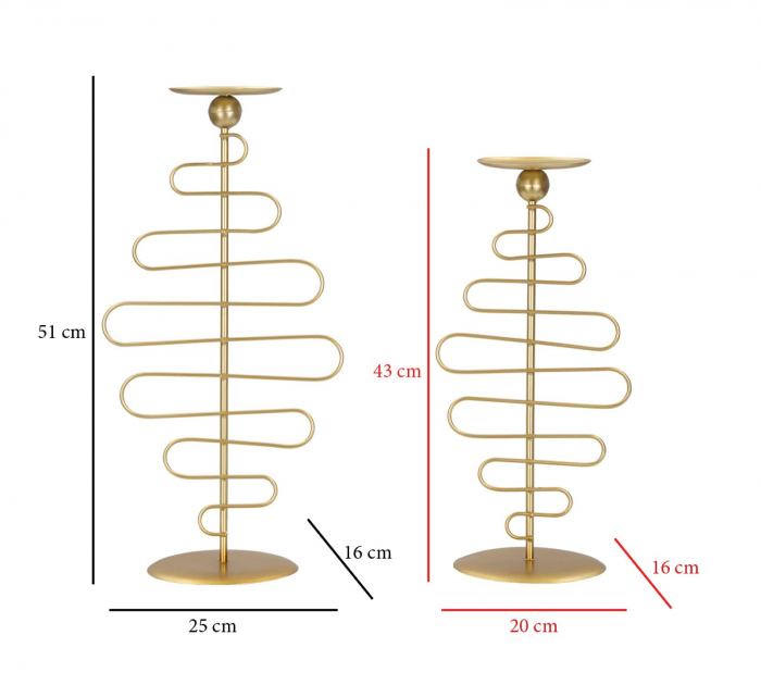 Set suporturi lumanari Alid design modern CreativDeco [8]