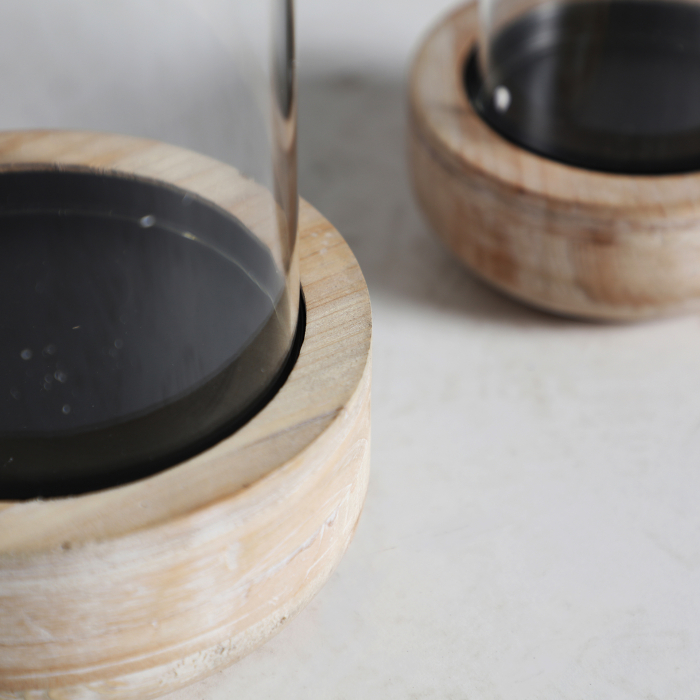 Suporturi lumanari lemn | Decoratiuni moderne elegante [3]