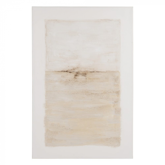 Set tablouri pictate manual abstract crem bej 80x120cm [3]