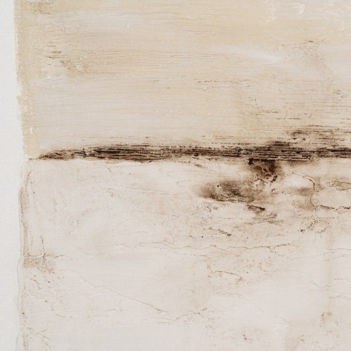 Set tablouri pictate manual abstract crem bej 80x120cm [5]