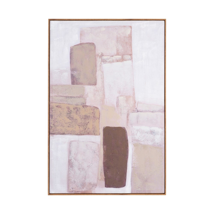 Set 2 tablouri abstracte tonuri pudrate [2]