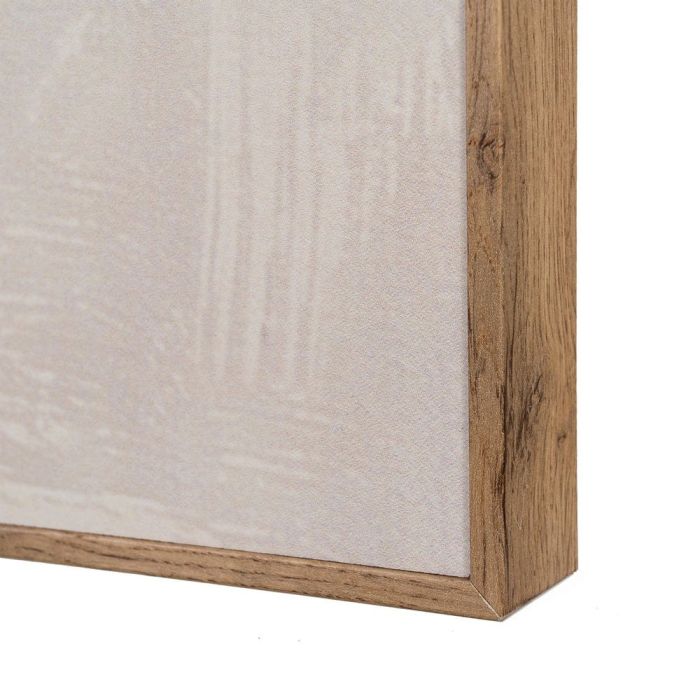 Set 2 tablouri abstracte cu ovale albastru închis și verde mentă pe fond crem în ramă de MDF [7]