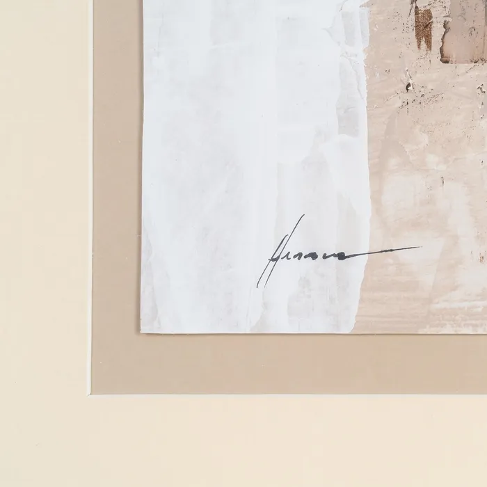 Set 2 tablouri abstracte din lemn și sticlă 80 x 100 cm [7]