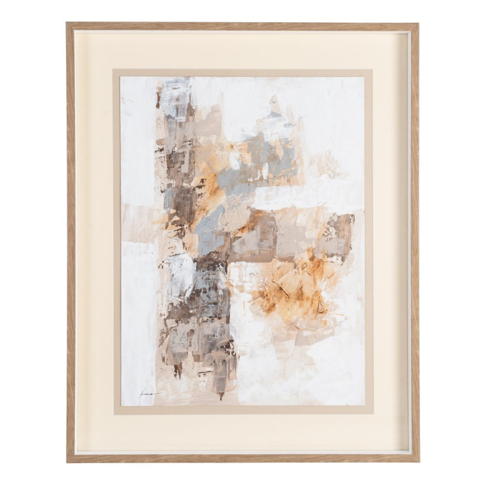 Set 2 tablouri abstracte din lemn și sticlă 80 x 100 cm [3]