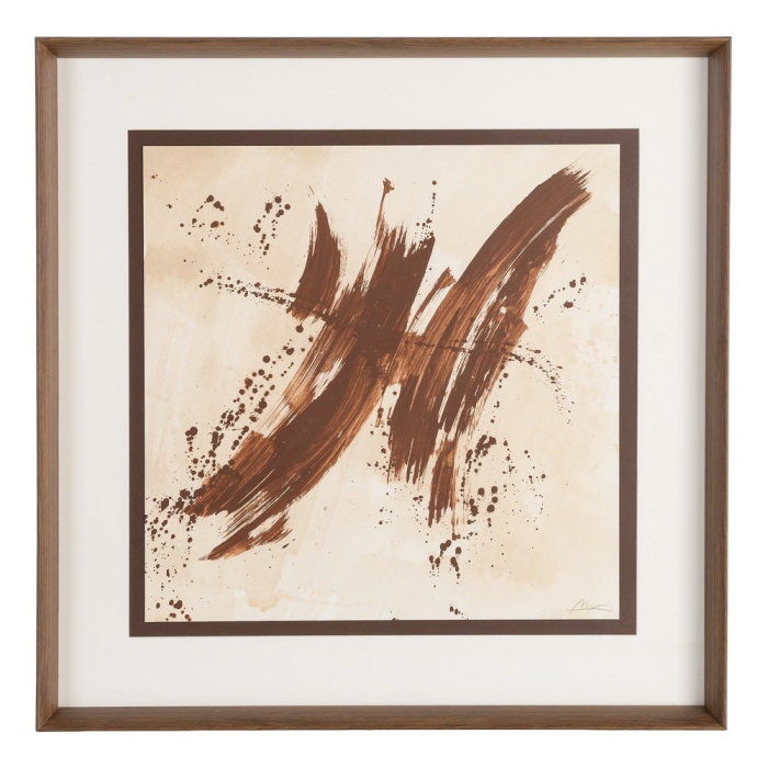 Set 2 tablouri abstracte din lemn și sticlă [3]