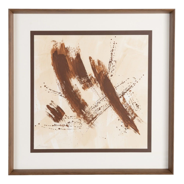 Set 2 tablouri abstracte din lemn și sticlă [2]