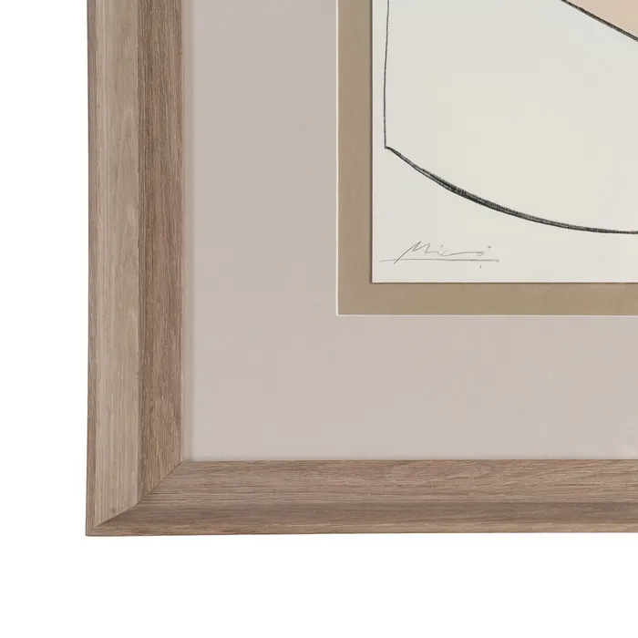 Set 2 tablouri abstracte pictate manual cu rama din lemn si sticla [6]