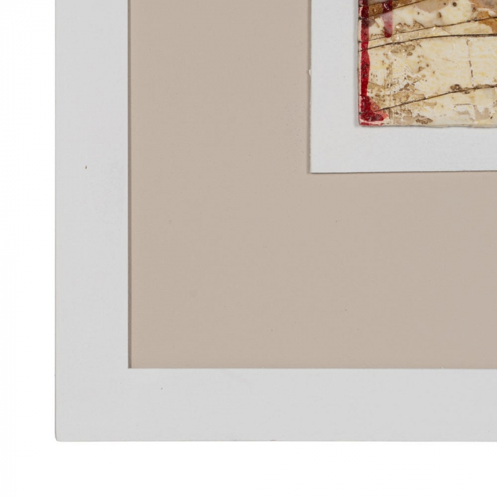 Set tablouri abstracte roșu portocaliu galben pictate manual 60x60 [5]