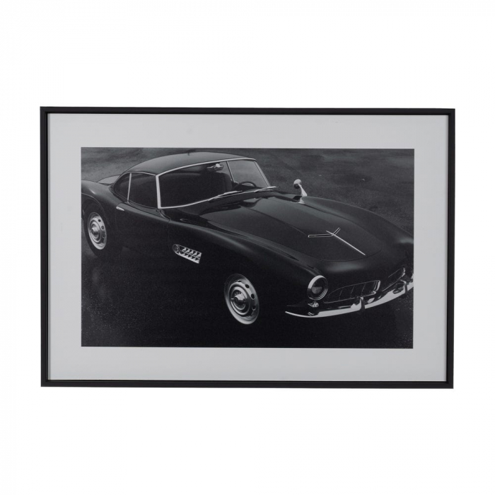 Set tablouri auto alb-negru volan mașină retro 60x40 [3]