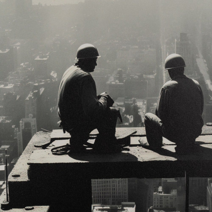 Set tablouri alb-negru Paris New York scene urbane retro 40x60 [5]