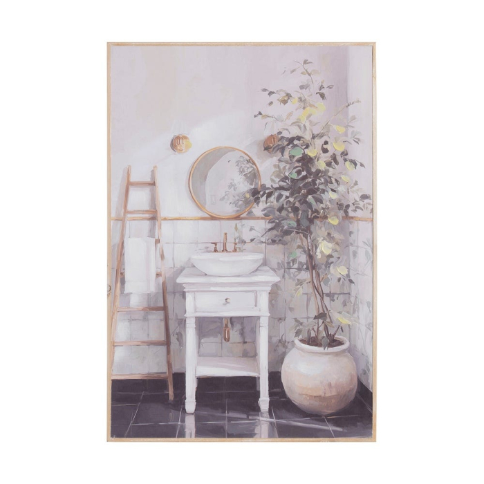Set 2 tablouri baie clasică cu plante [2]