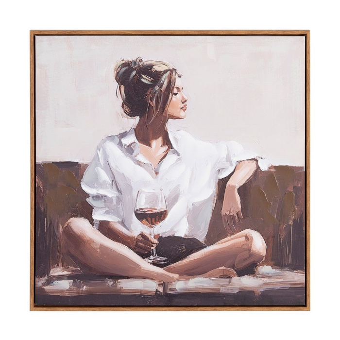 Set 2 tablouri siluete relaxate cu vin [2]