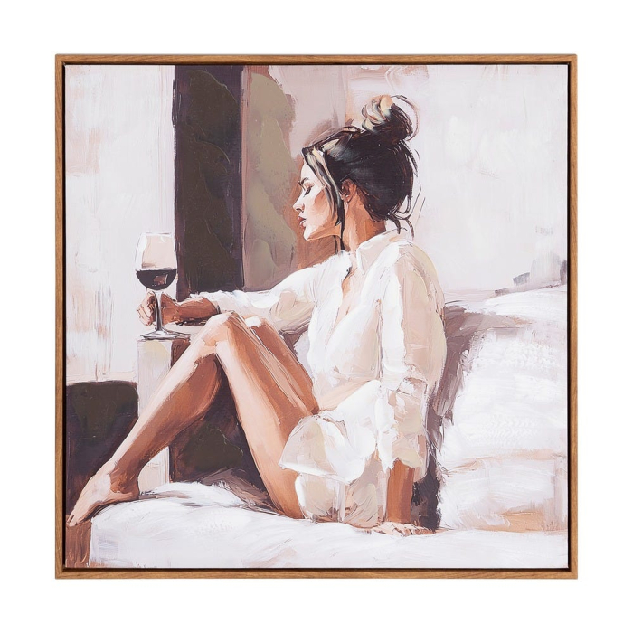 Set 2 tablouri siluete relaxate cu vin [3]