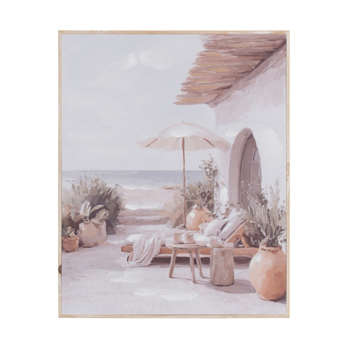 Set 2 tablouri terasă cu vedere la mare [2]
