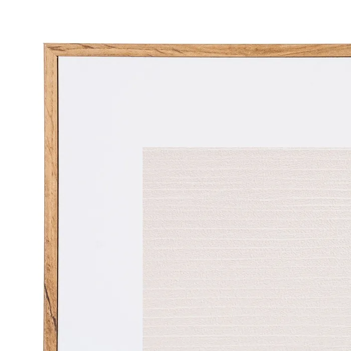 Set 2 tablouri decorative abstracte cu forme geometrice din MDF imprimat cu rama fag [6]