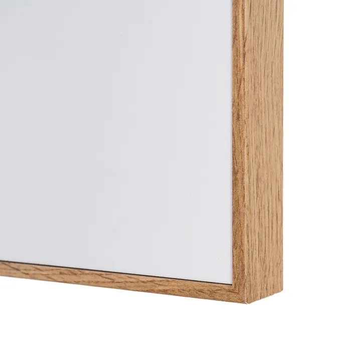 Set 2 tablouri decorative abstracte cu forme geometrice liniare si circulare din MDF imprimat cu rama fag [7]