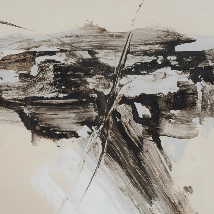 Tablouri abstracte cu rame din lemn pentru decor modern [5]