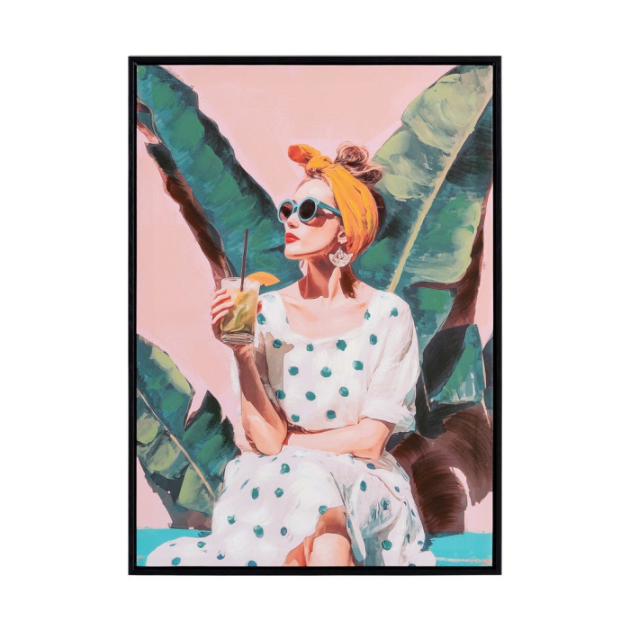 Set 2 tablouri pop-art cocktailuri tropicale [2]