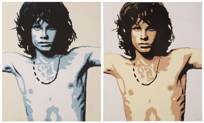Set tablouri pop-art rock 100x120 cm – artă urbană duală pentru decoruri expresive [1]