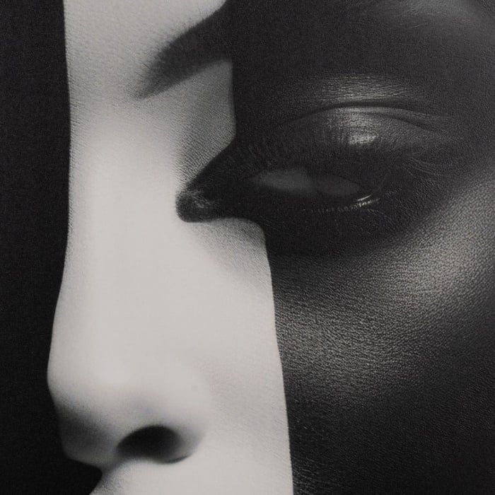 Galerie tablouri portrete feminine alb-negru MDF 40x60 [4]