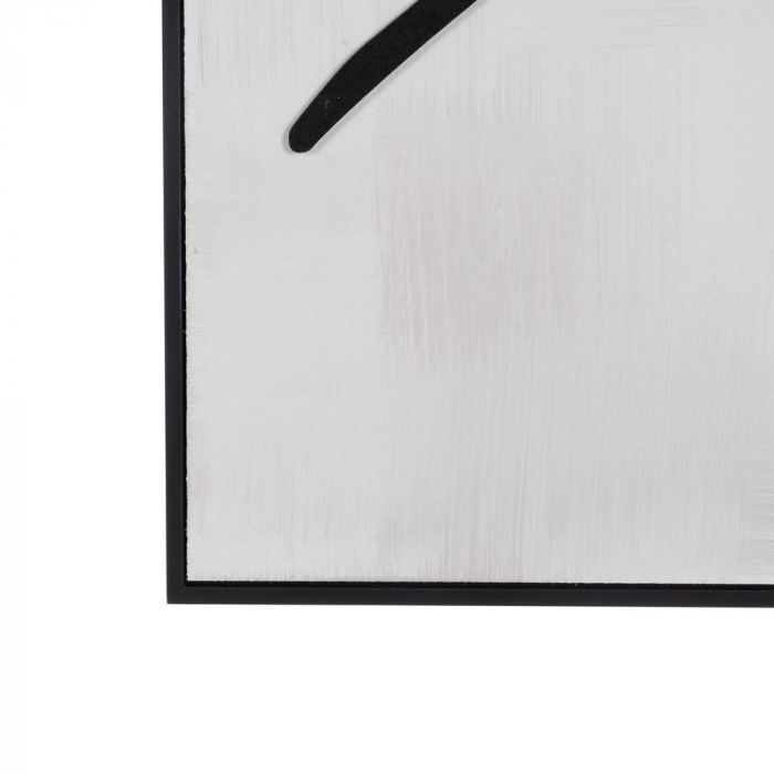 Set tablouri lemn relief siluete feminine alb-negru 40x60 [7]