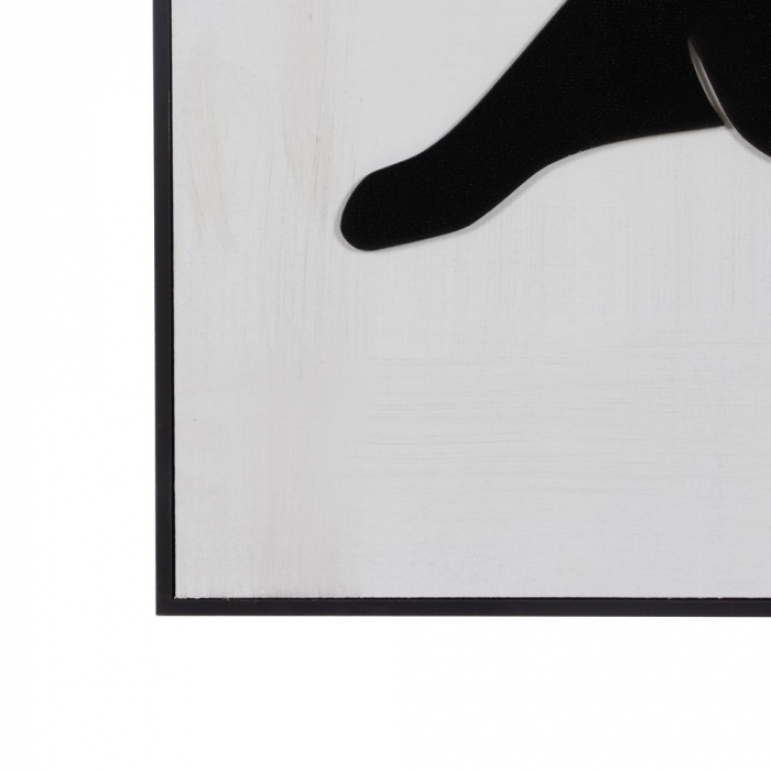 Set tablouri mari alb-negru siluete feminine argintiu 70x100 [8]