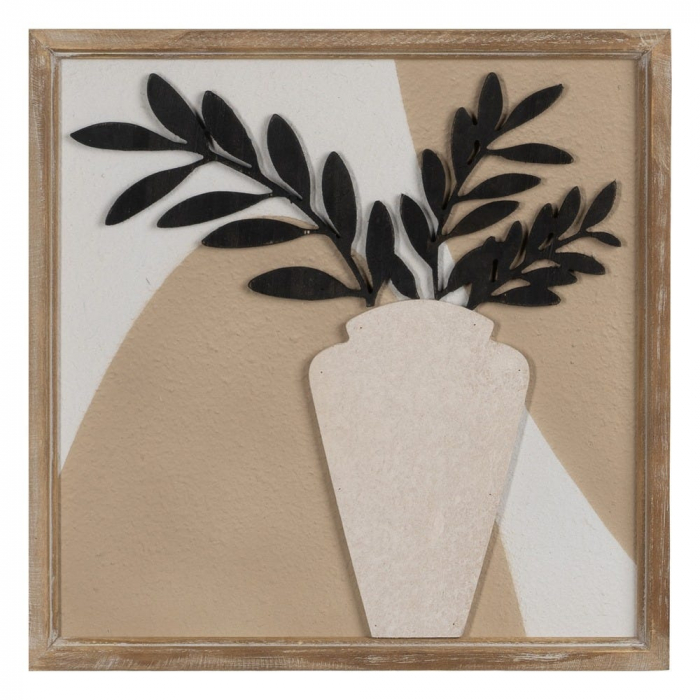 Set tablouri rustice moderne vaze relief 40x40 [3]