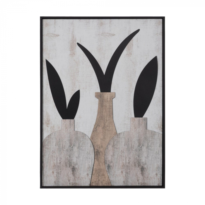 Set tablouri vegetale cu decupaj MDF stil japandi 50x70 cm [3]