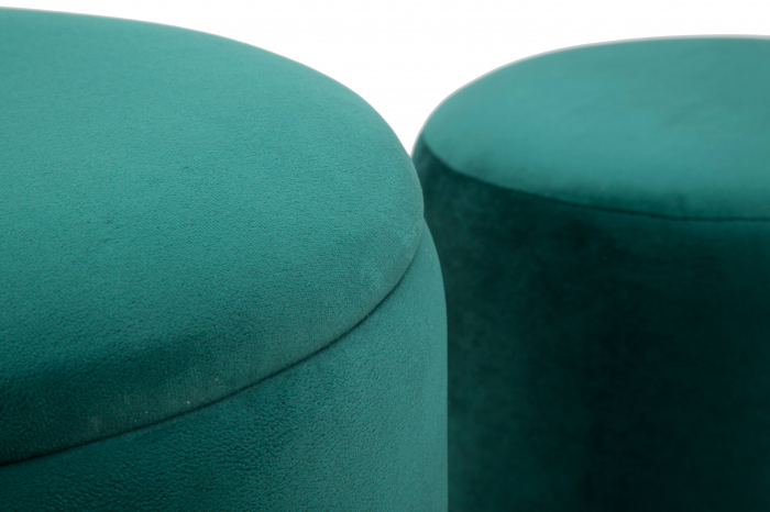 Set 2 Taburete cu depozitare Lines, verde [7]