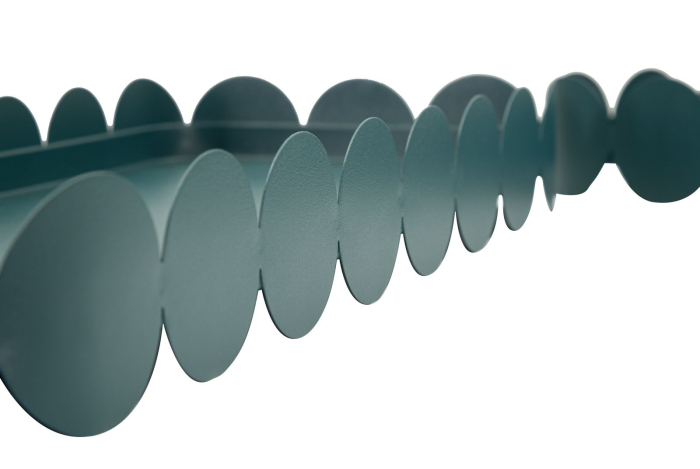 Set 2 tavi dreptunghiulare metalice verde petrol pentru living HORECA [5]