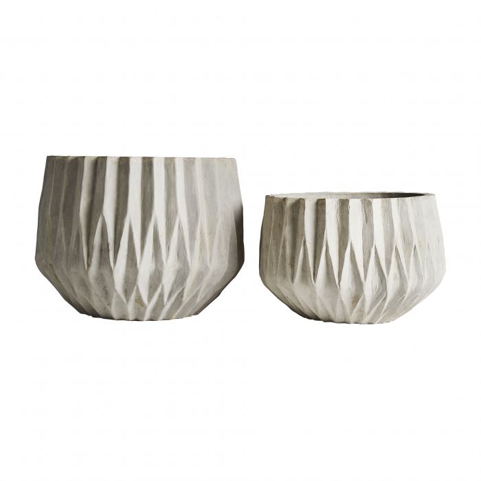 Vase decorative ceramica alba|Set vase mari [1]