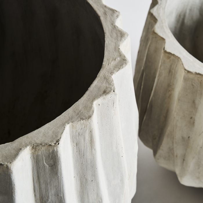 Vase decorative ceramica alba|Set vase mari [2]