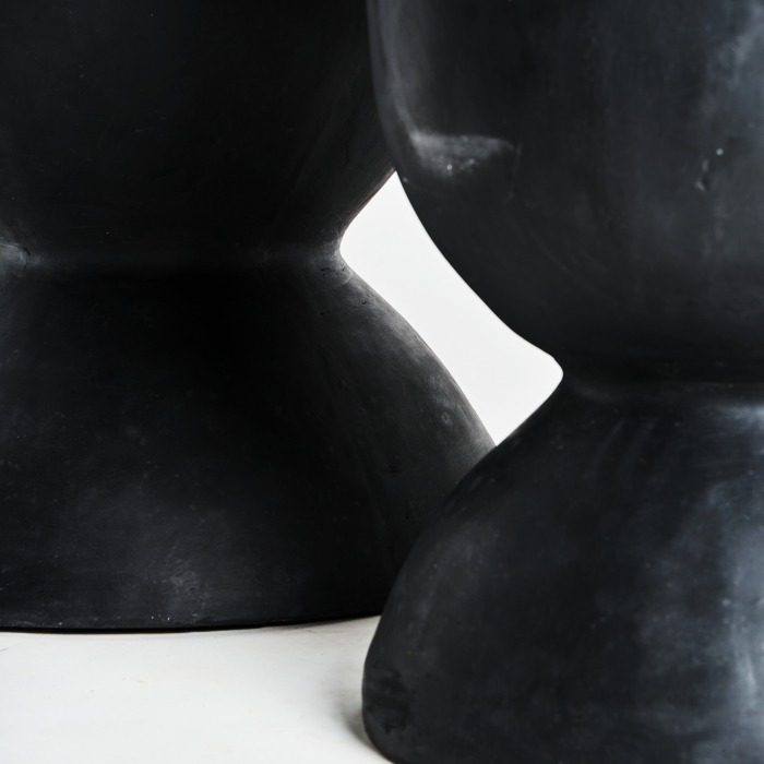 Set vase teracota neagra contemporane|Vase decorative statement [3]