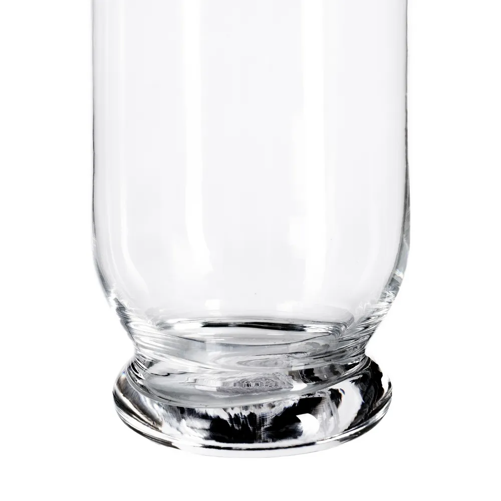 Set vaze din sticlă transparentă cu bază rotundă compactă [4]