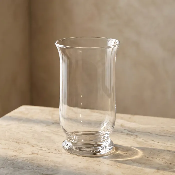 Set vaze din sticlă transparentă cu bază rotundă compactă [3]