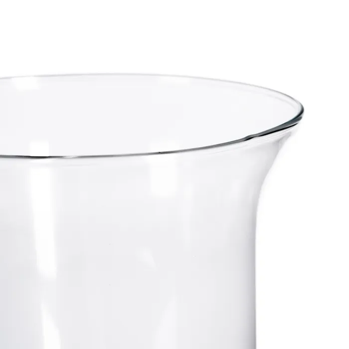 Set vaze din sticlă transparentă cu bază rotundă și deschidere evazată [3]