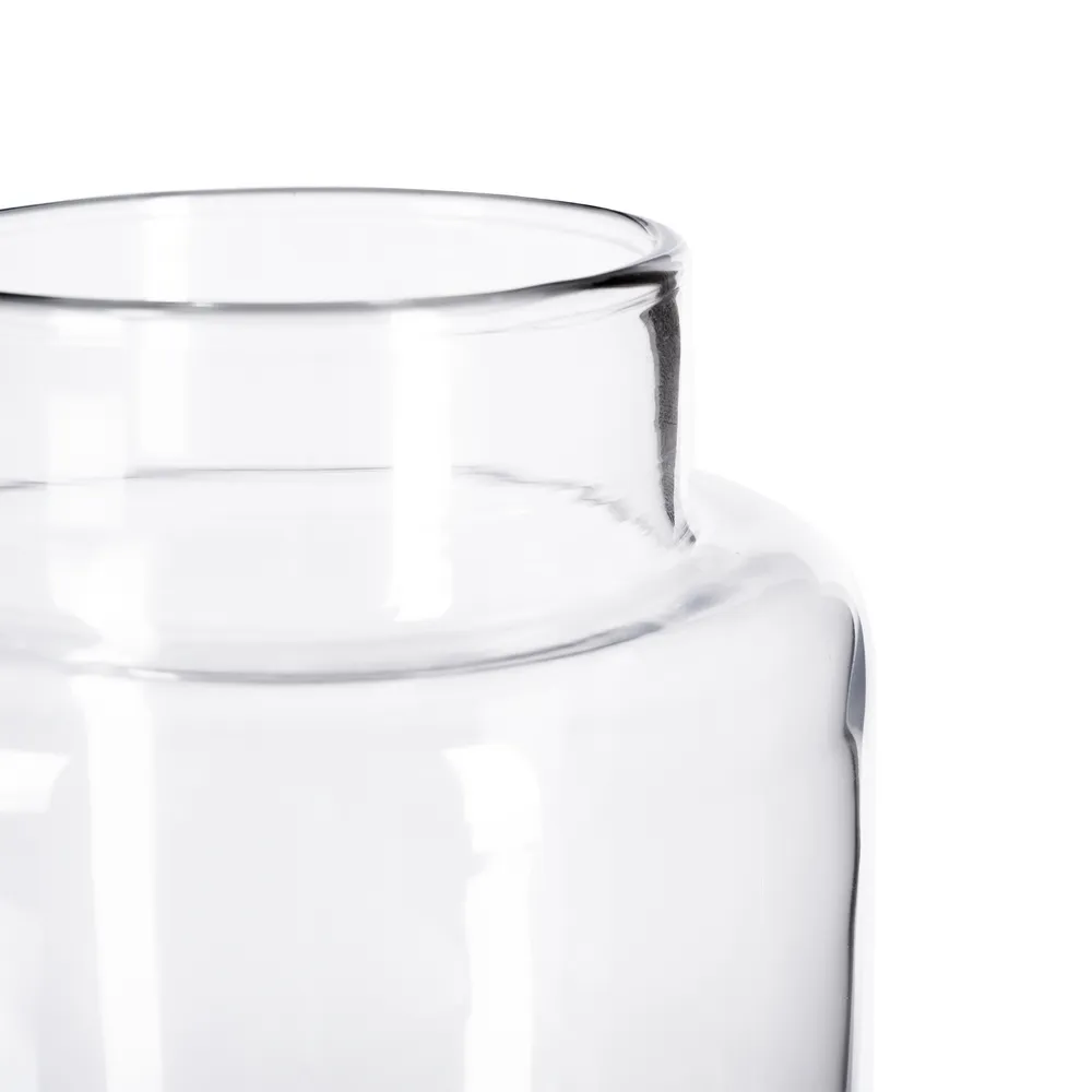 Set vaze din sticlă transparentă cu formă cilindrică și gât scurt [5]