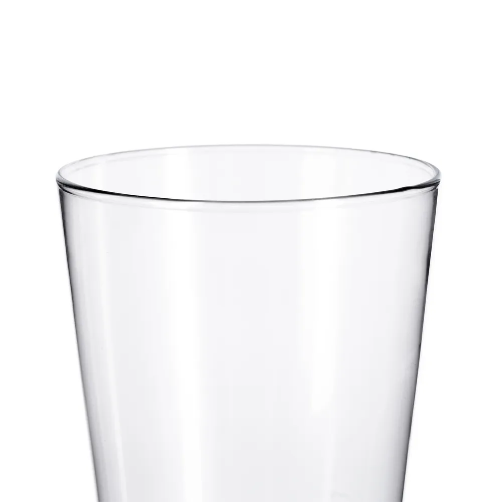 Set vaze din sticlă transparentă cu formă conică și bază rotundă [4]