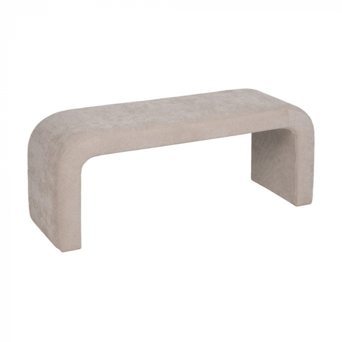 Set 3 băncuțe bej cu design sculptural – dormitor sau hol [4]