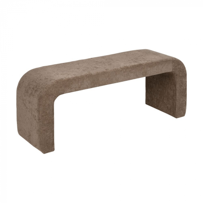 Set modular 3 băncuțe taupe cu design curbat – stil postmodern [4]
