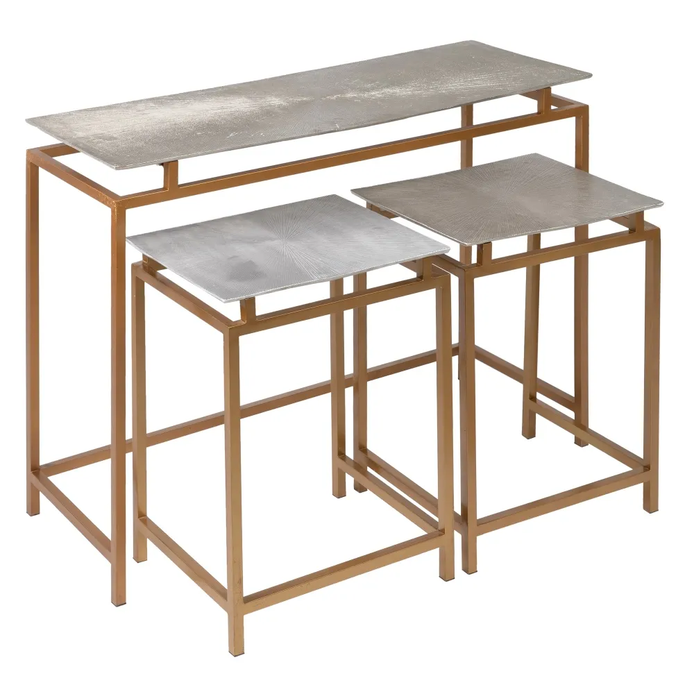 Set 3 Console Gold-Silver, Auriu Argintiu - creativdeco.ro [5]